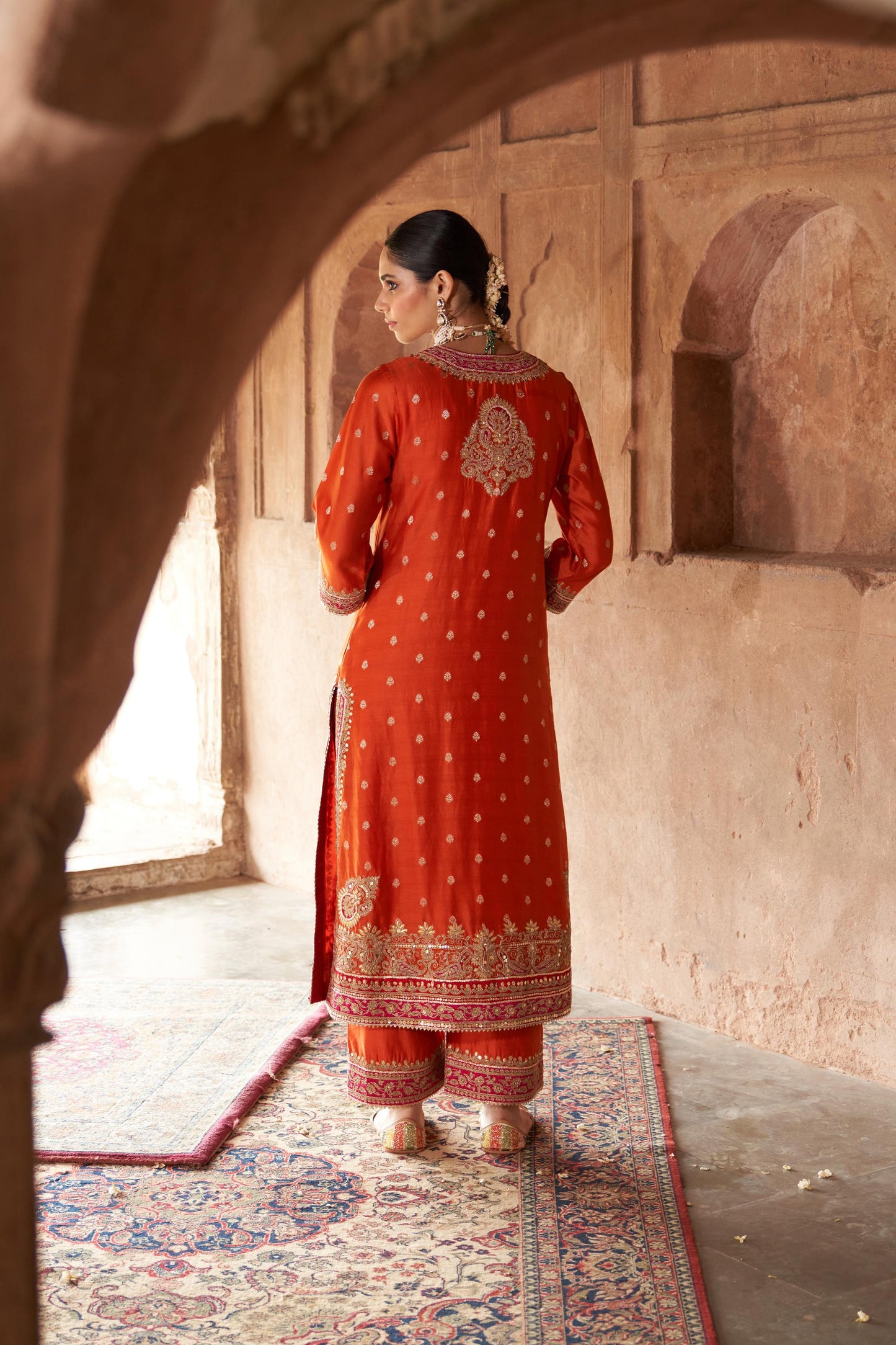 SOBIA - LONG KURTA WITH PALAZZO AND DUPATTA