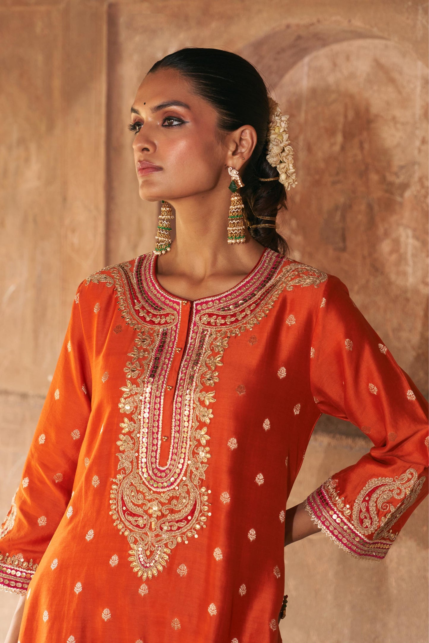 FARHANA - SHORT KURTA WITH SALWAR AND DUPATTA