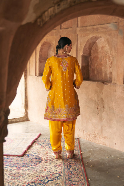 FARHANA - SHORT KURTA WITH SALWAR AND DUPATTA