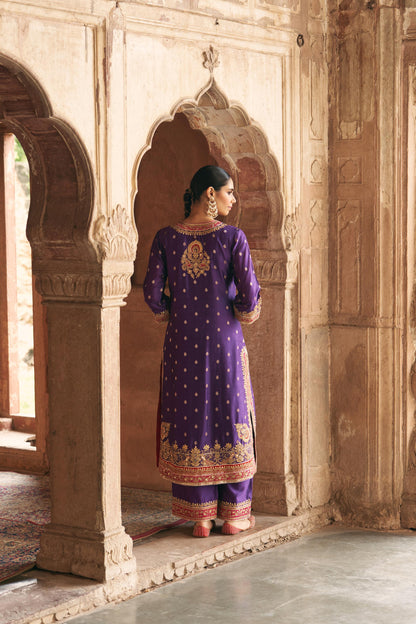 SOBIA - LONG KURTA WITH PALAZZO AND DUPATTA