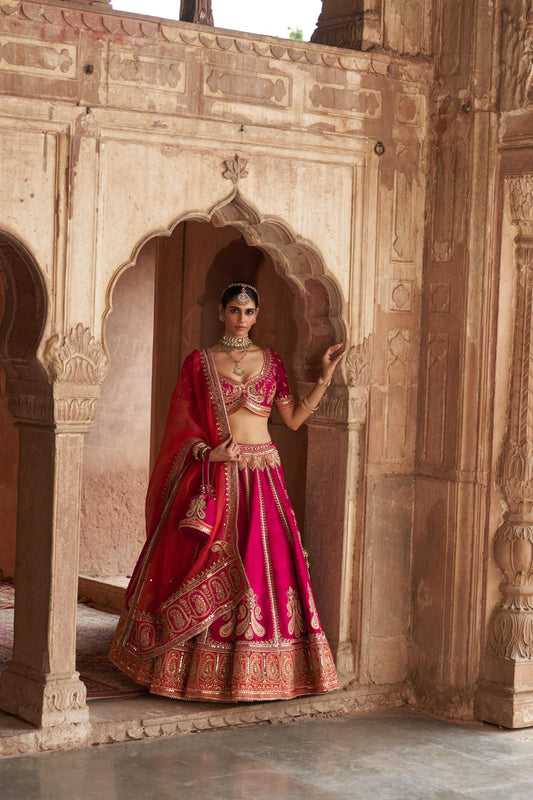 AMARA - HOTPINK LEHENGA