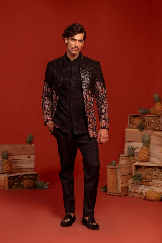 ZAINAB BLACK JODHPURI SET