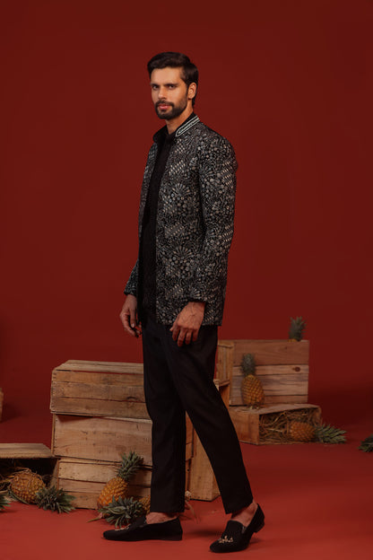 RITHVIK BLACK JODHPURI SET