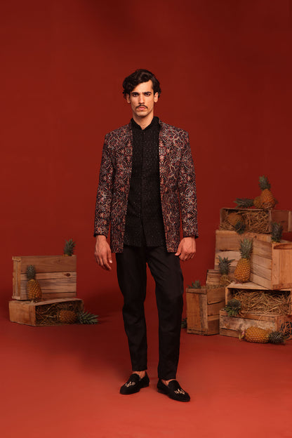 VIBHOR BLACK JODHPURI SET