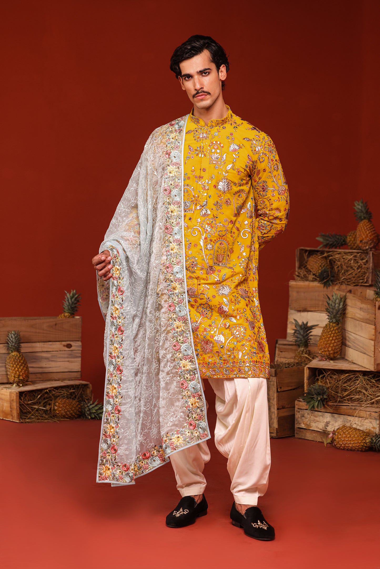 ADITYAN HALDI KURTA SET