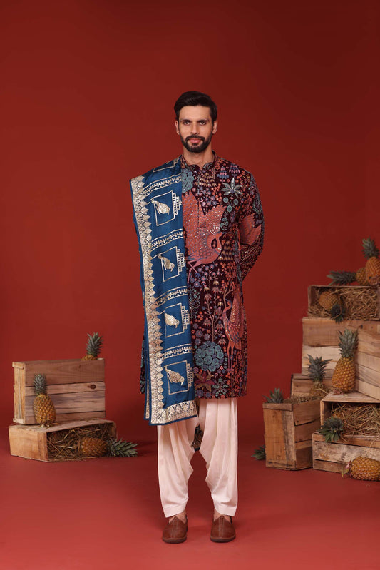 AARV WINE KURTA SET