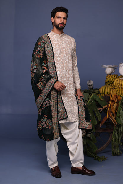 FAIZ BEIGE KURTA SET