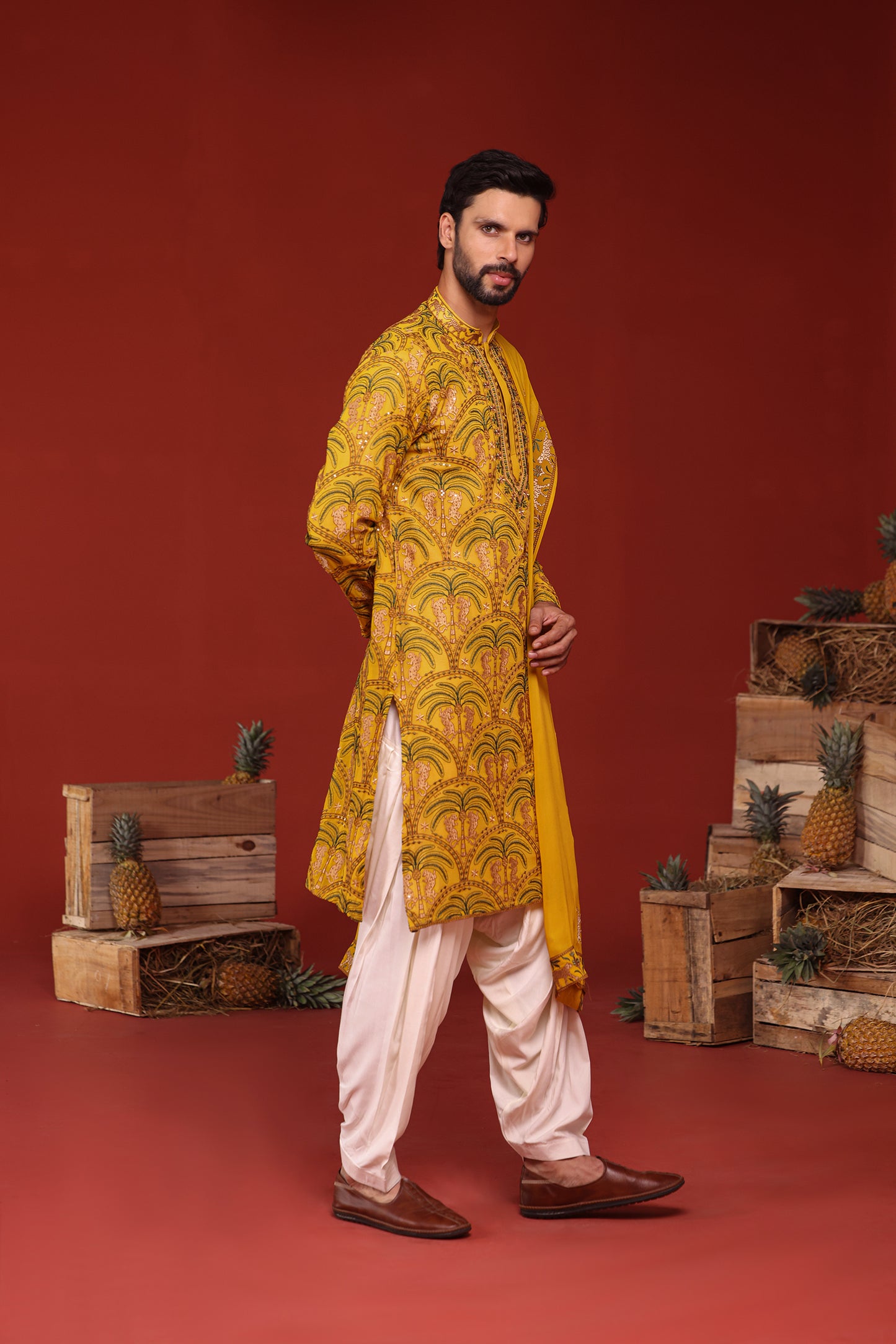 CHAITANYA HALDI KURTA SET