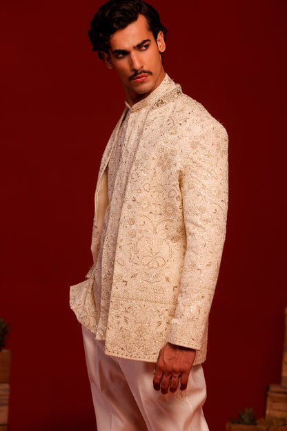 SAMPAT CREAM JODHPURI SET