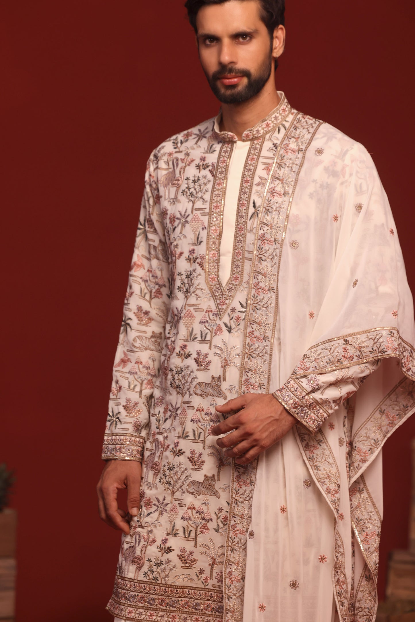 CHINMAY IVORY KURTA SET