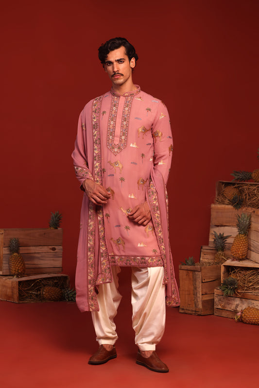 AKSHAJ MAUVE PURPLE KURTA SET