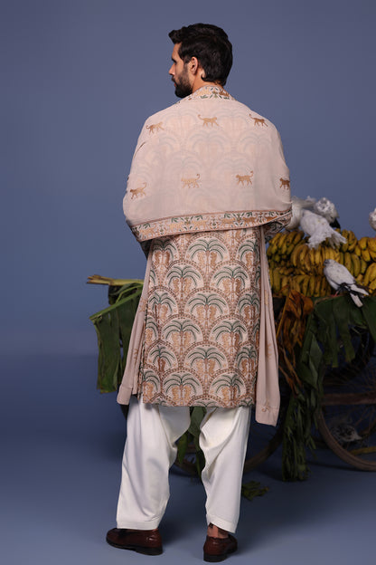 AAYAN CHEETAH BEIGE KURTA SET