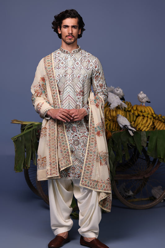FALAK BLUE KURTA SET