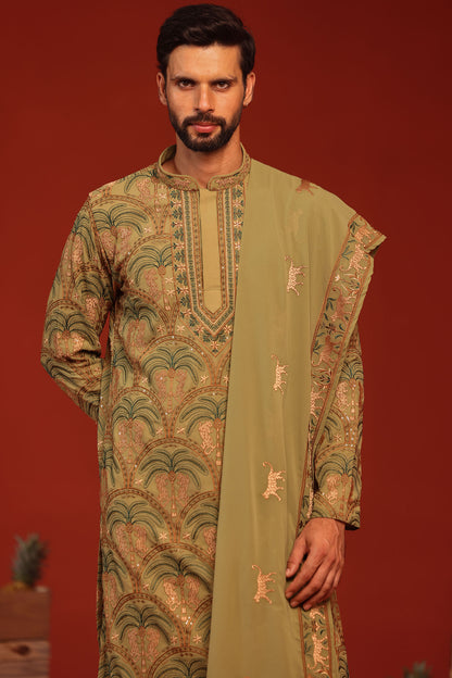 ANVAY MEHANDI KURTA SET