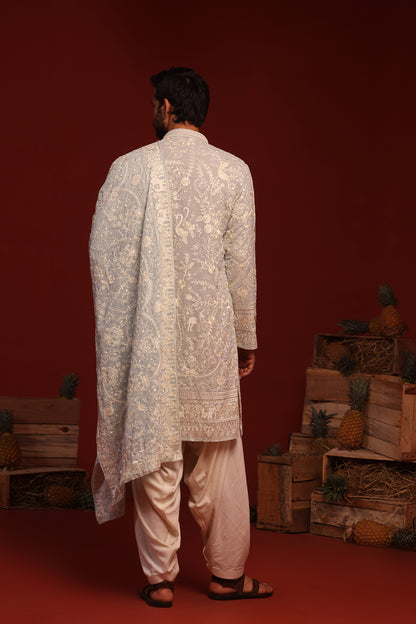 BHAVIK SKY BLUE KURTA SET