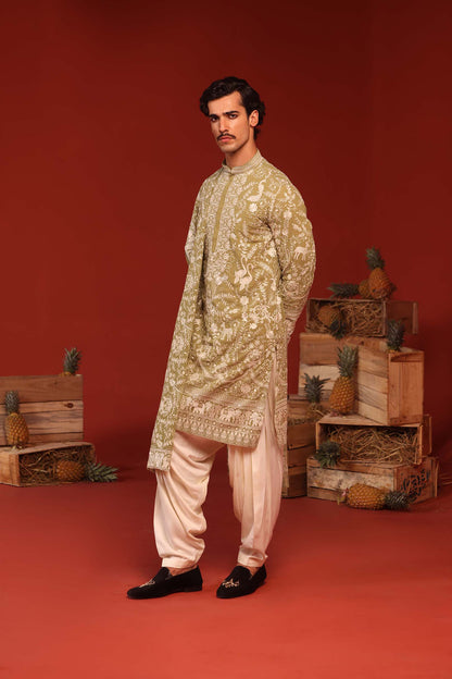 MRITYUNJAY MEHANDI KURTA SET