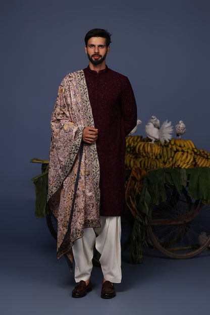 RAFI WINE KURTA SET
