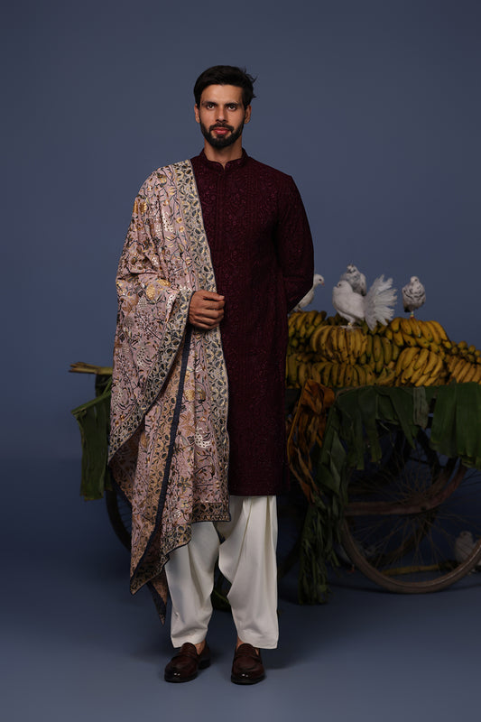 RAFI WINE KURTA SET