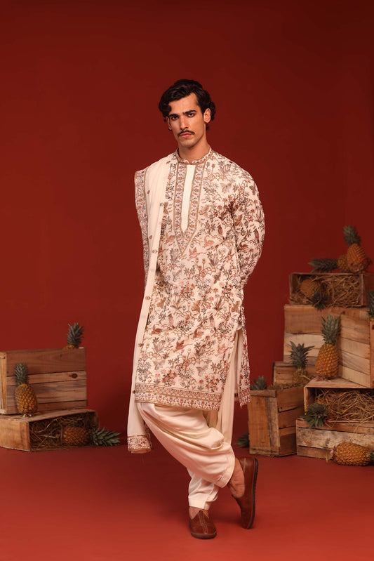 SARANG IVORY KURTA SET