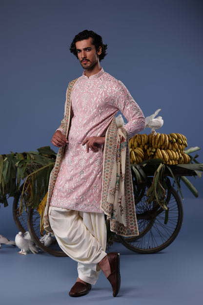 FEROZ PINK KURTA SET