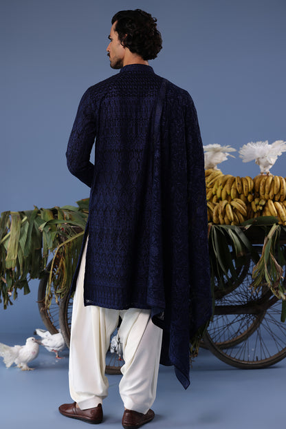 DANIYAAL NAVY BLUE KURTA SET