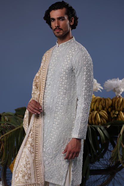 ALI BLUE KURTA SET