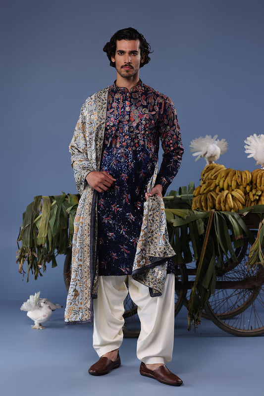 MIHIR BLUE KURTA SET