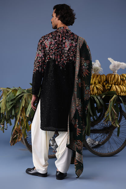 SIYAH BLACK KURTA SET