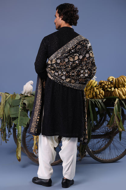 KASHIF BLACK KURTA SET