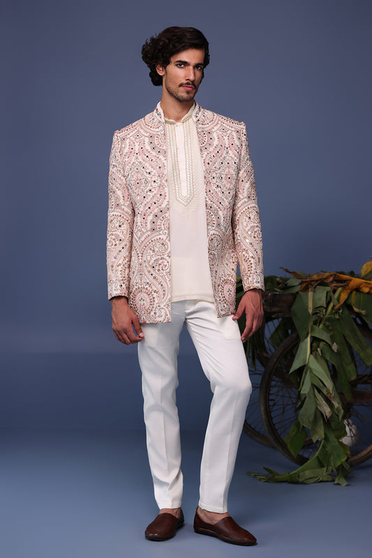 IDREES KASHMIRI MULTI COLOURED JODHPURI SET
