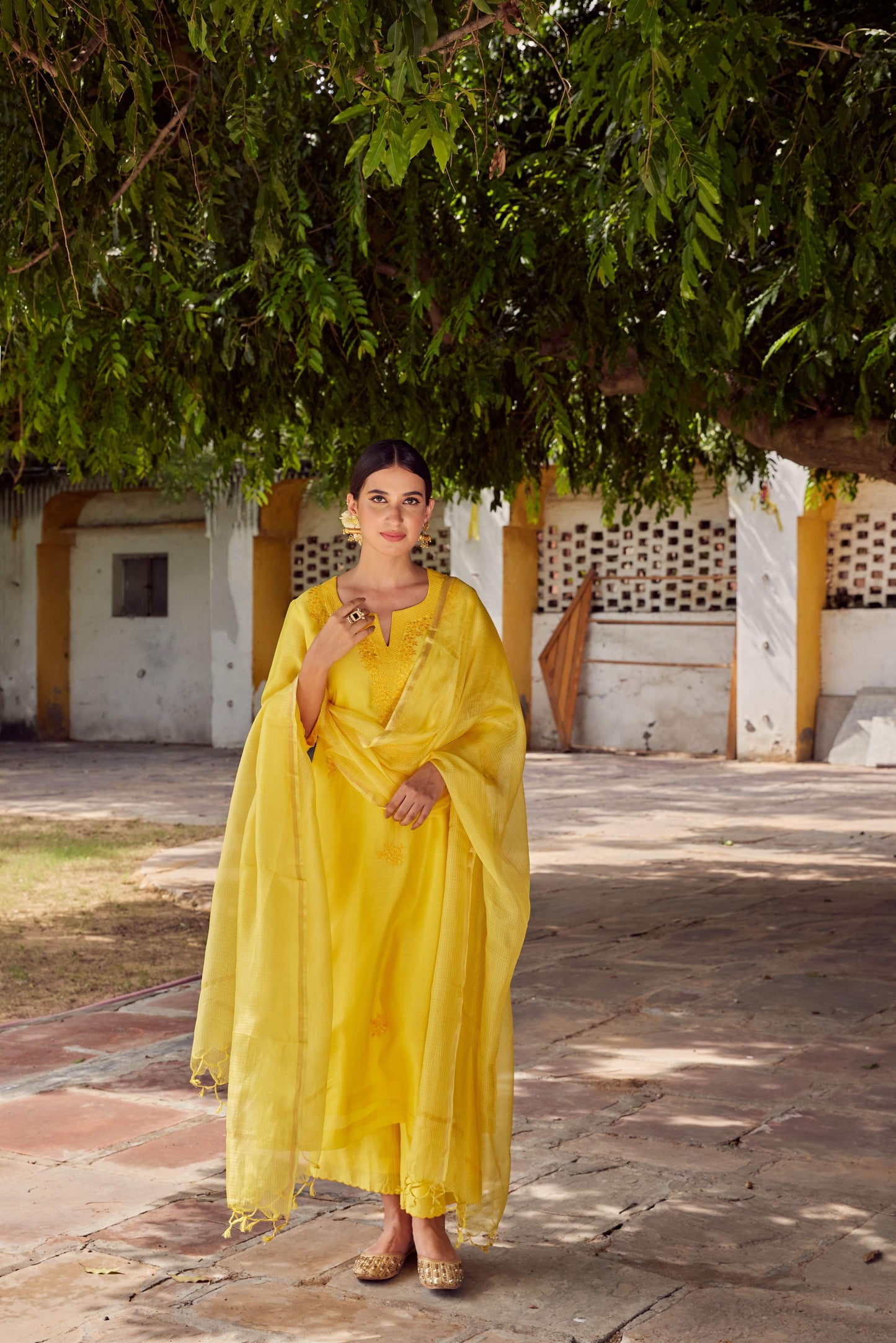 DORI MUSTARD YELLOW SUIT SET