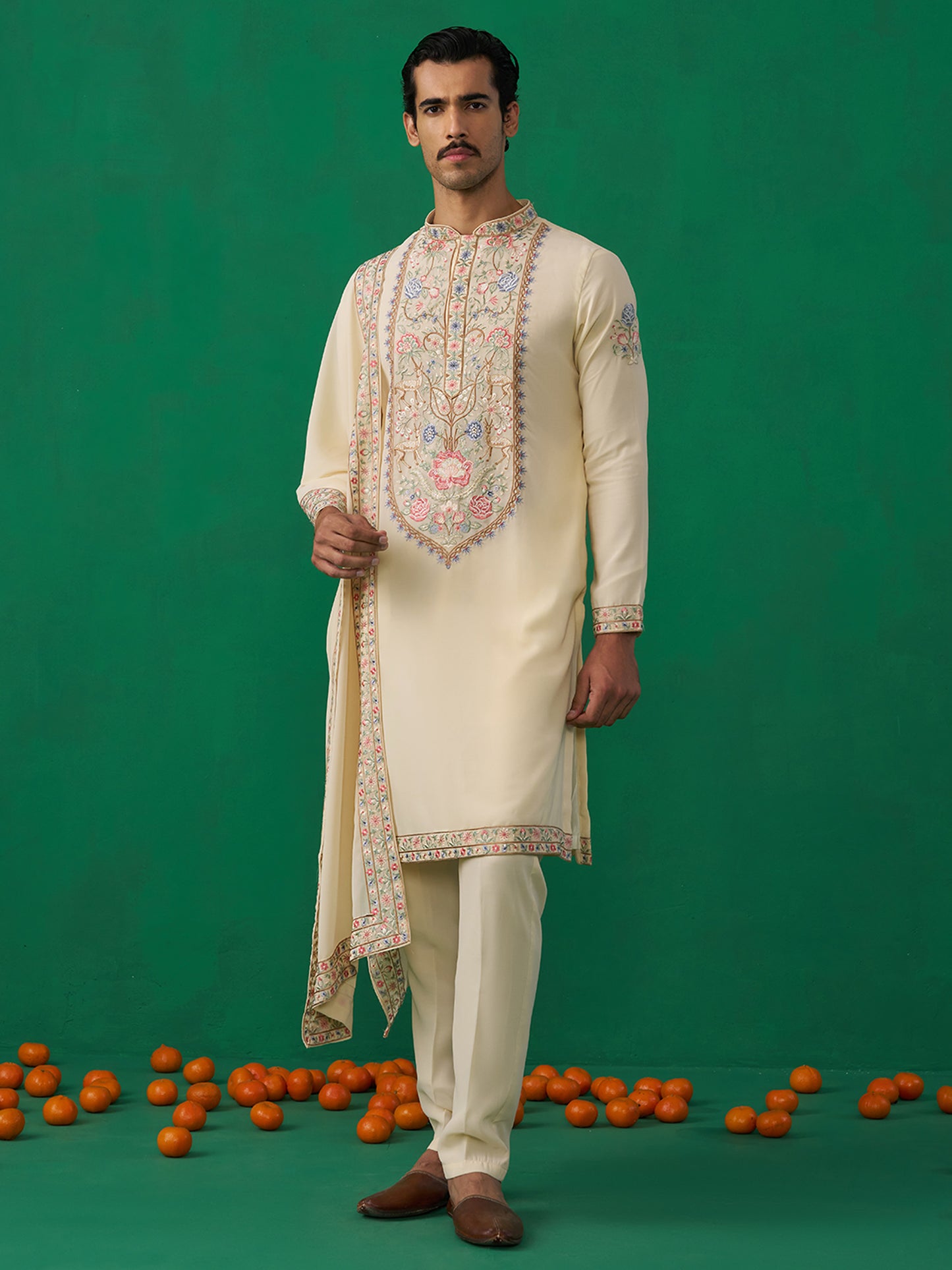 DEER BEIGE KURTA SET