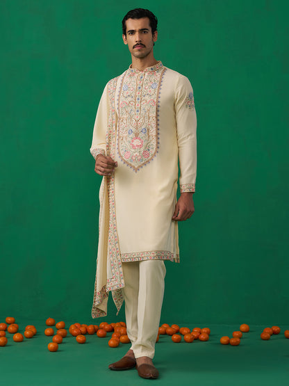 DEER BEIGE KURTA SET