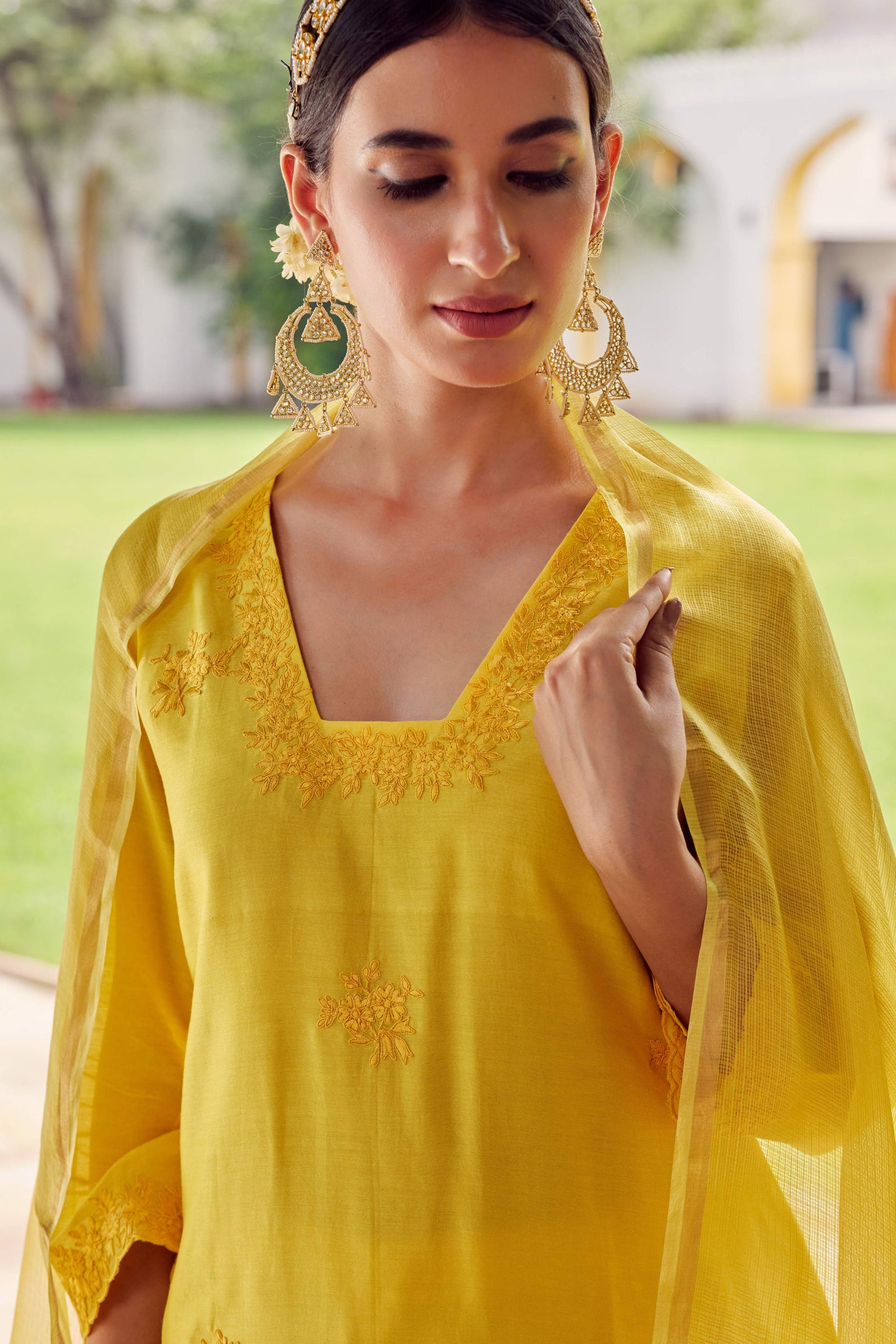 DORI MUSTARD YELLOW SUIT SET