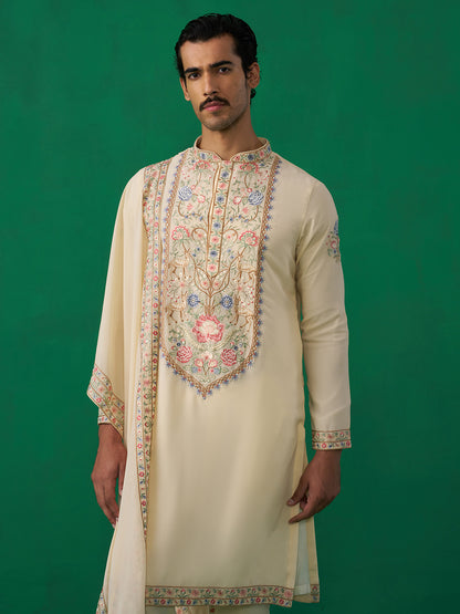 DEER BEIGE KURTA SET