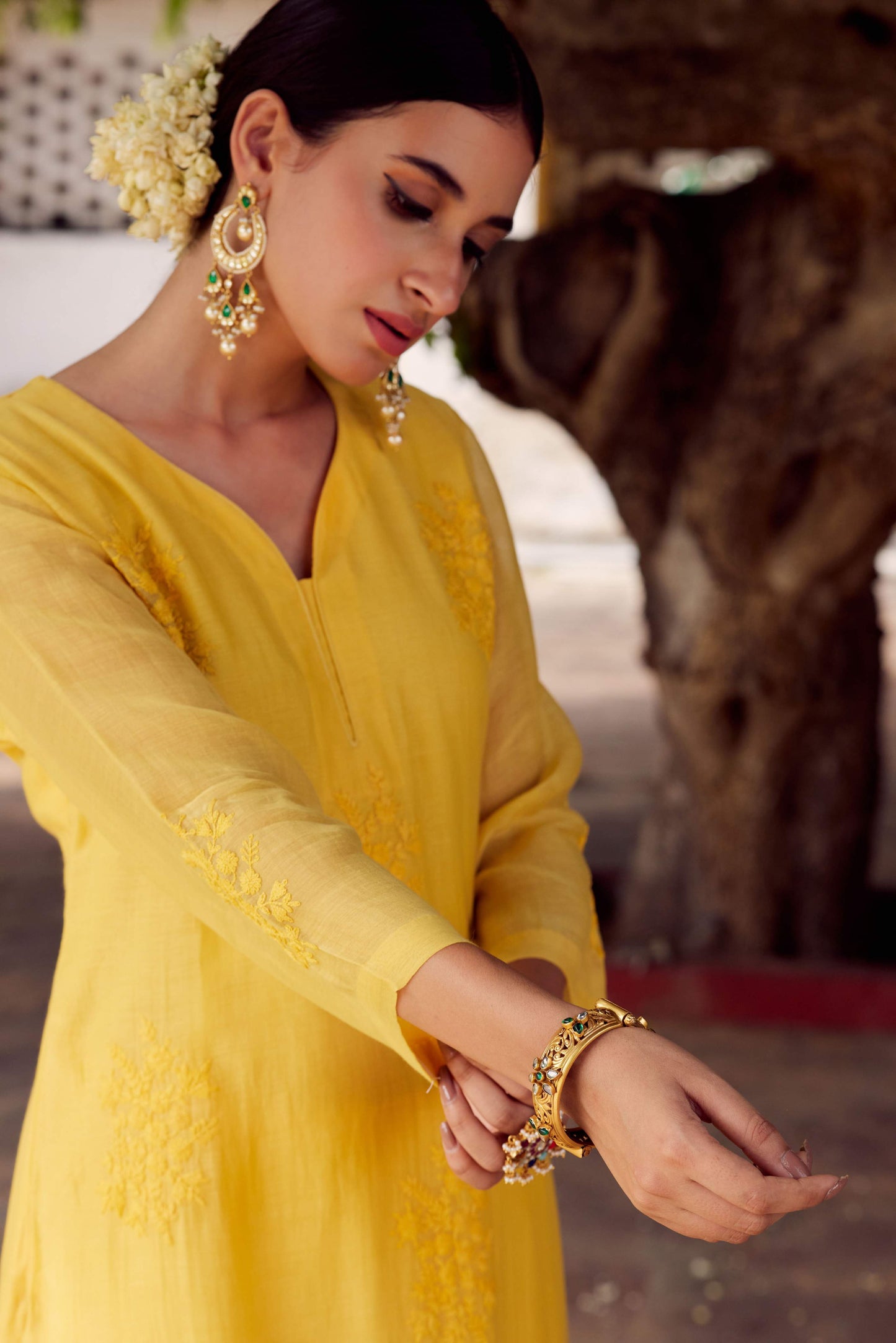 DORI MUSTARD YELLOW SUIT SET