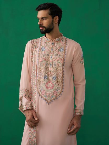 DEER PINK KURTA SET