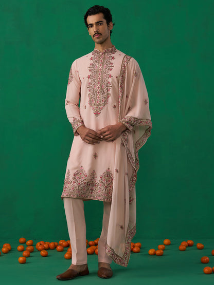 MOTIF PINK KURTA SET