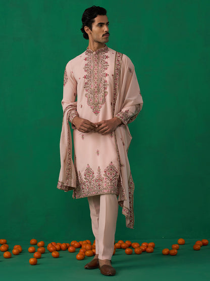 MOTIF PINK KURTA SET