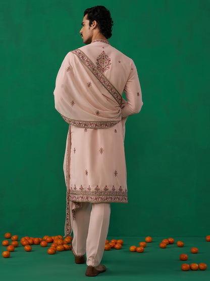 MOTIF PINK KURTA SET