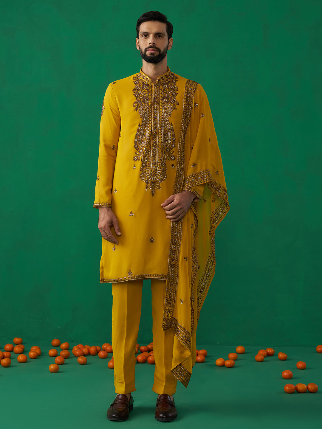 ARABIC HALDI KURTA SET