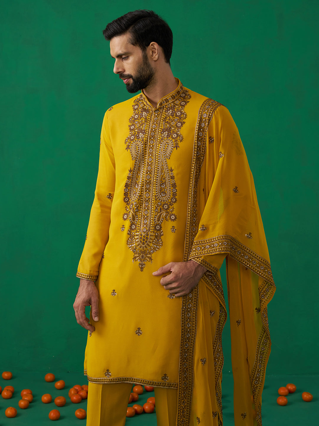 ARABIC HALDI KURTA SET
