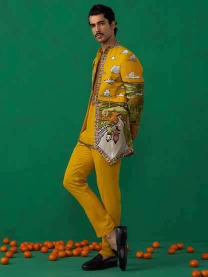 MUSAFIR HALDI JODHPURI SET