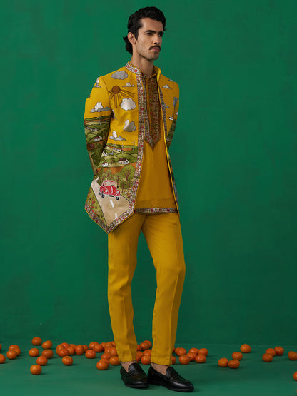 MUSAFIR HALDI JODHPURI SET