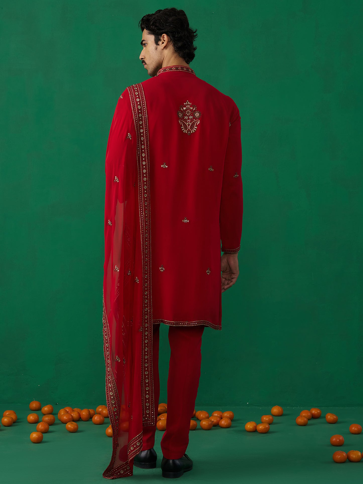 ARABIC RED KURTA SET