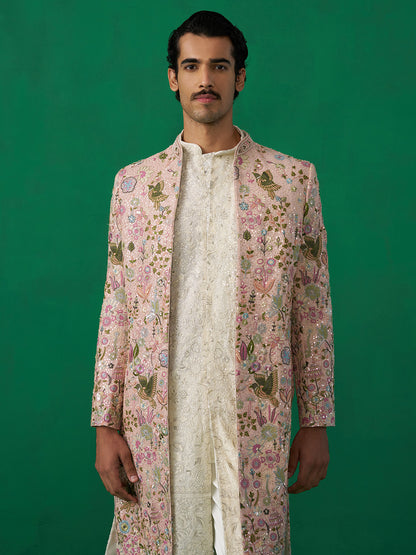 PHOOLPANKH PINK INDOWESTERN SET