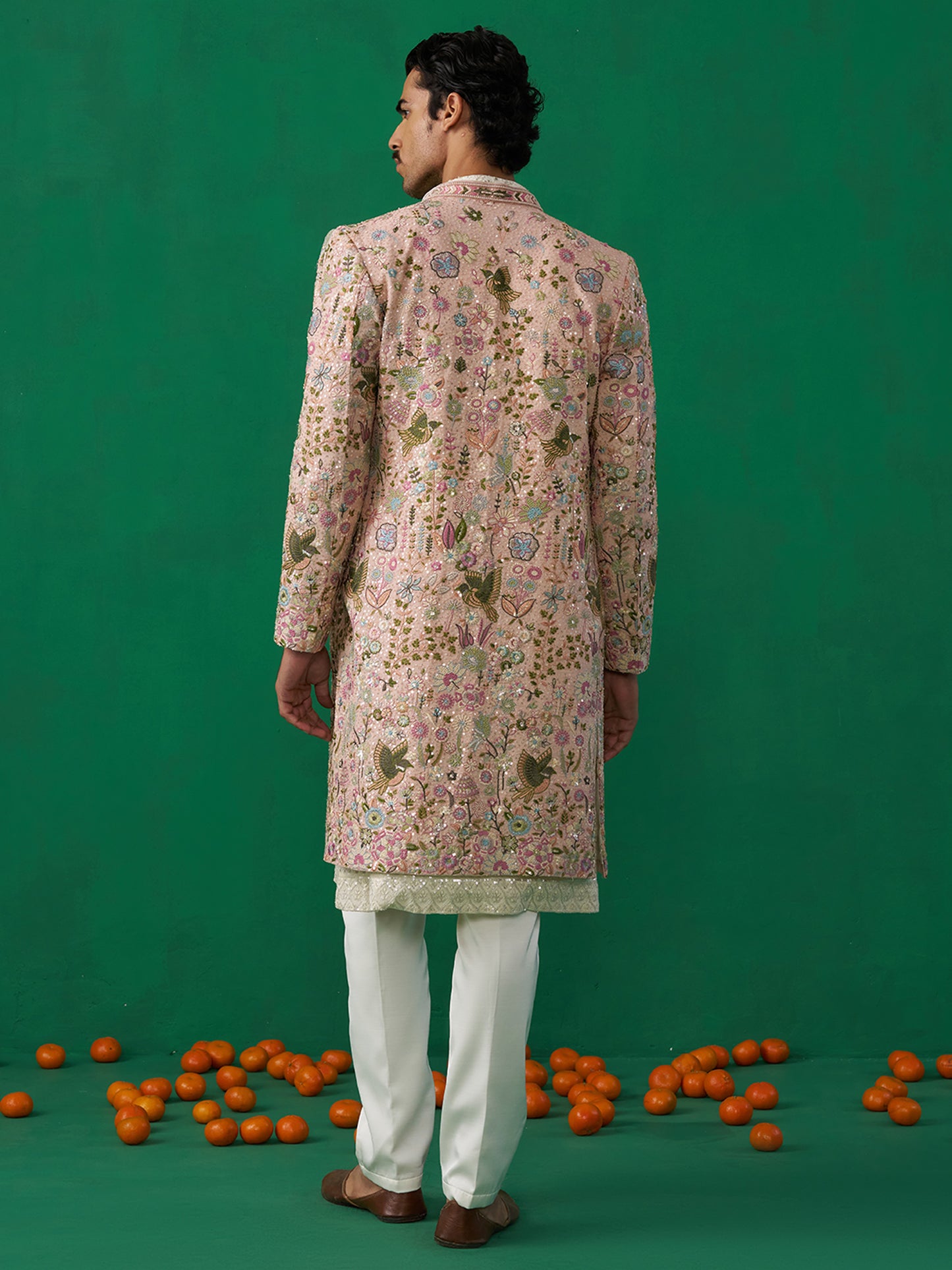 PHOOLPANKH PINK INDOWESTERN SET