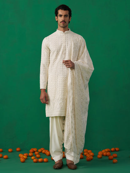 SULTAN IVORY KURTA SET