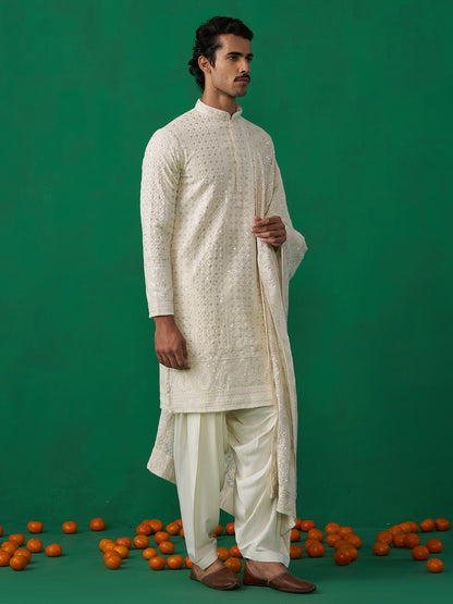 SULTAN IVORY KURTA SET