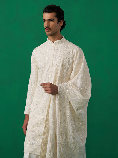 SULTAN IVORY KURTA SET